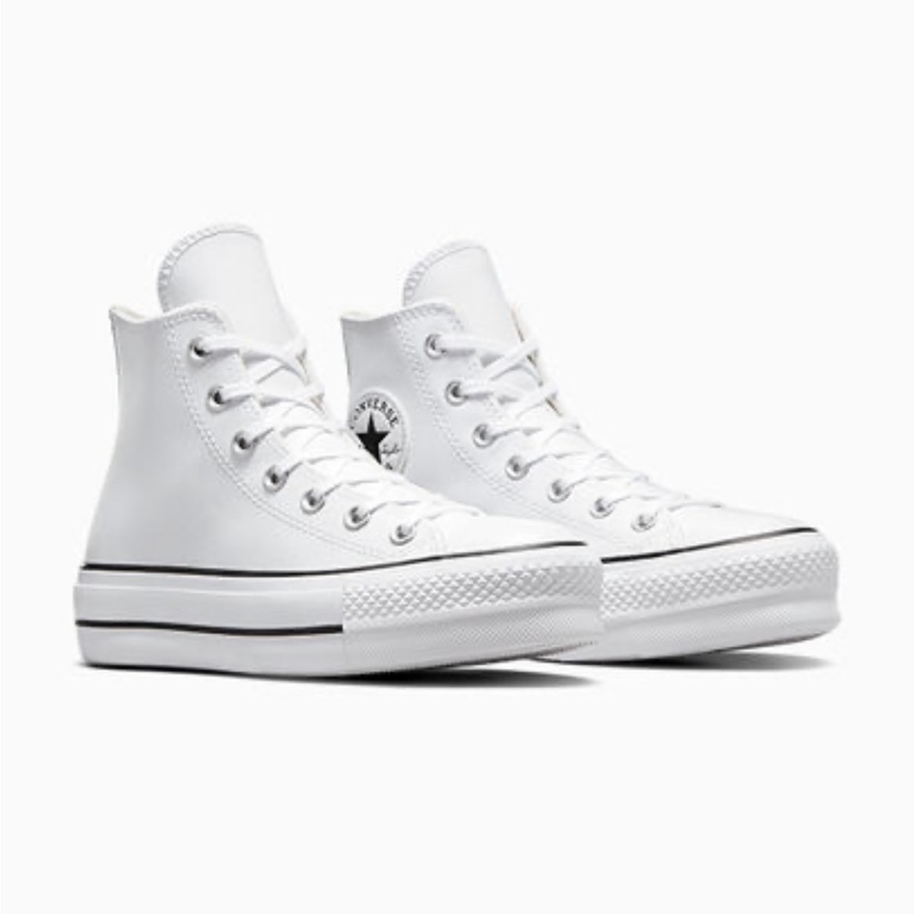 Platform, converse, leather, high tops